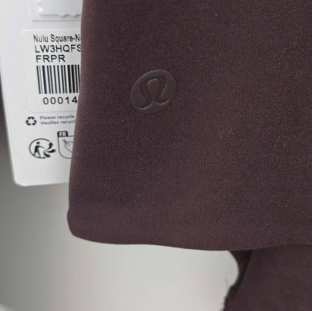 Lululemon Wundermost Ultra-Soft Nulu Square-Neck Long-Sleeve Bodysuit Sz M - Picture 6 of 7
